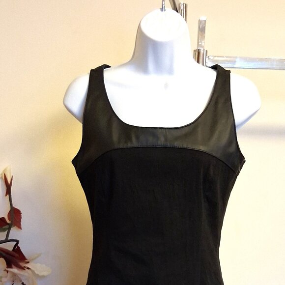 NWT Nousvous Women's Unique Designed Sleeveless Party Dress Black Lined Dresses - Picture 5 of 9